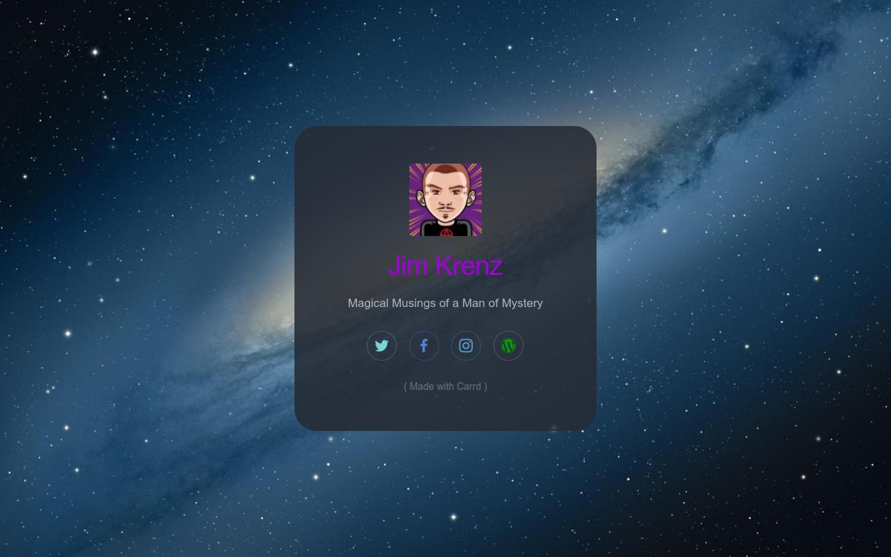 Carrd profile picture for @jim